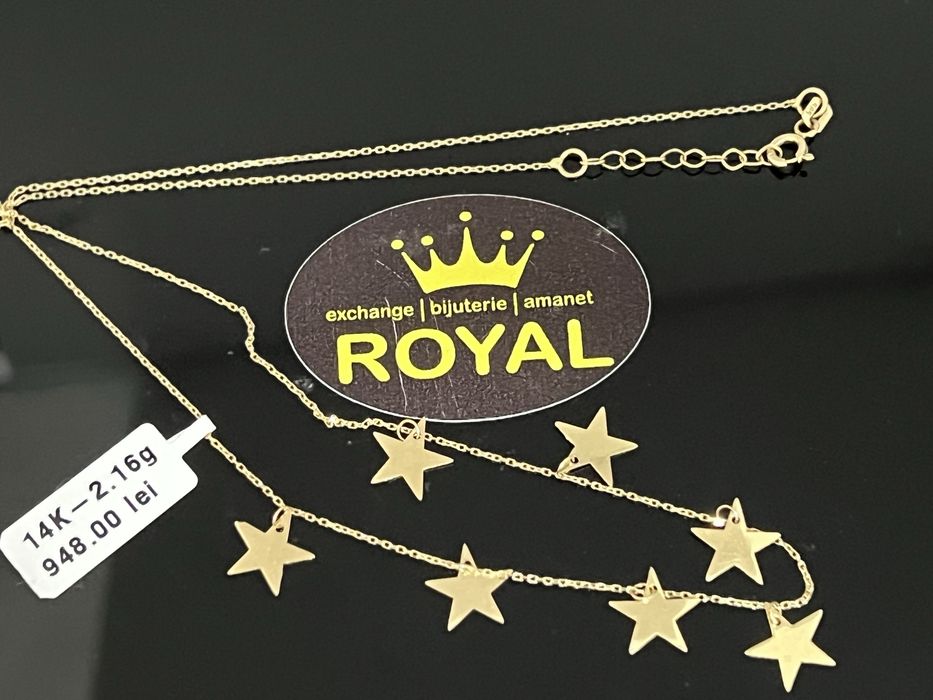 Bijuteria Royal CB : Lant stelute aur 14k 585   2,16 gr
