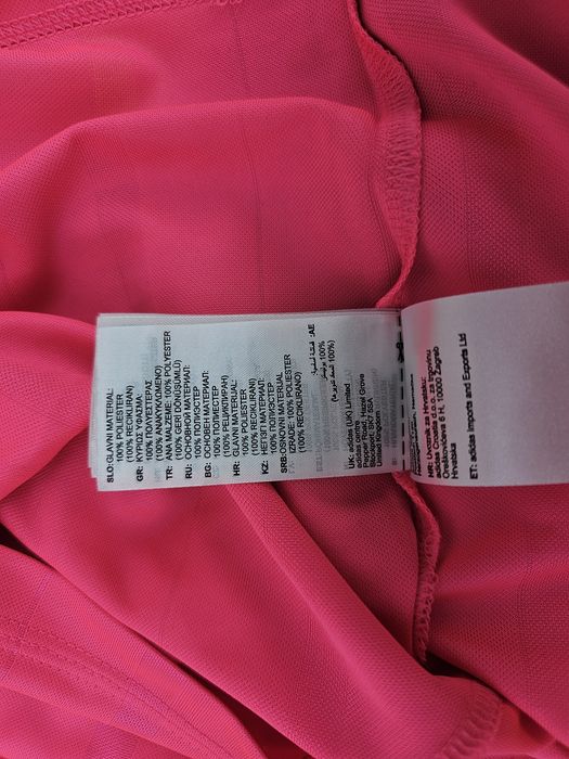 Adidas бонбонено розоро оригинална дамска тениска Л/Хл размер