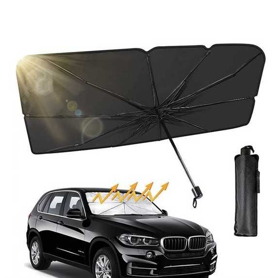 Сенник, Слънцезащитен сгъваем чадър за предно стъкло с калъф