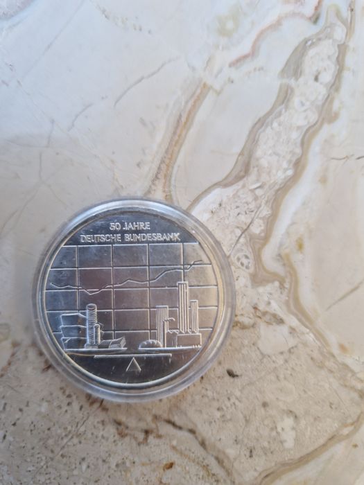 Сребърна 10 евро 2007г Германска Федерална Банка