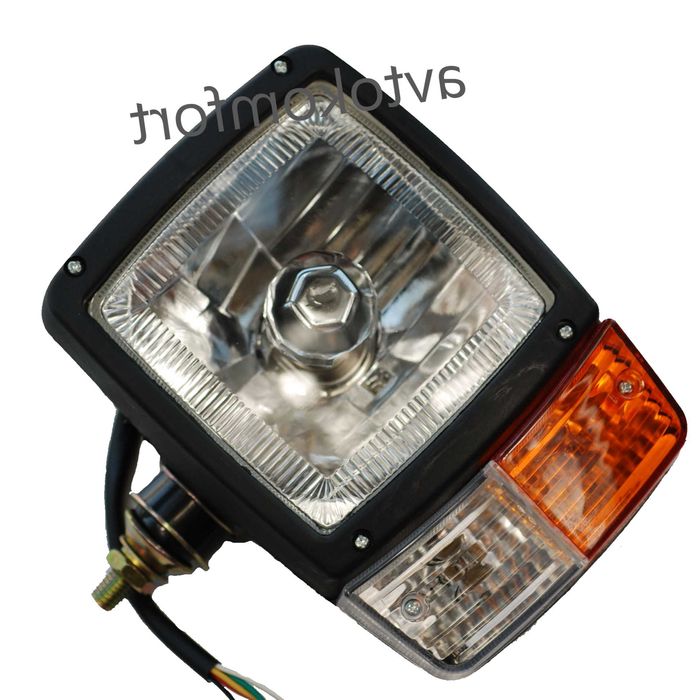 12 Или 24 Волта Комплект 2 Броя Предни Фарове За Камион Трактор Или Други Превозни Средства Халогенни