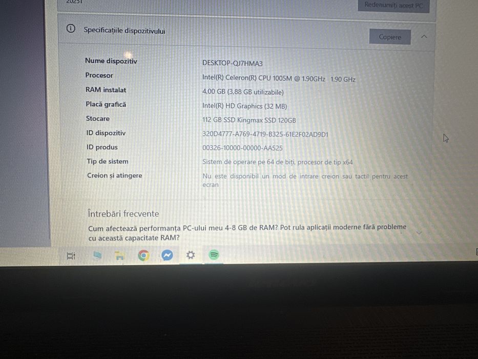 Laptop Lenovo.