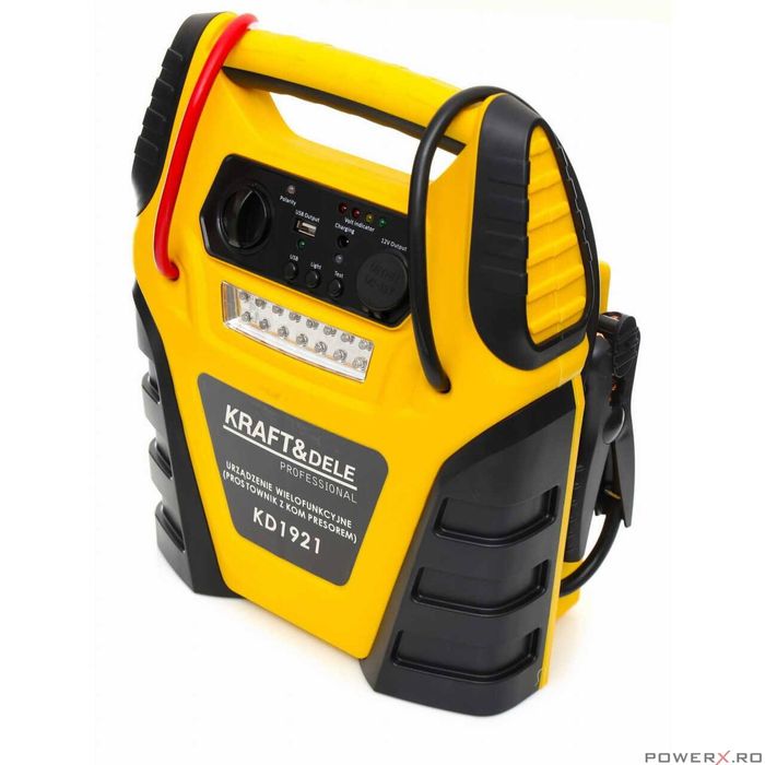 Robot pornire auto multifunctional, baterie incorporata 17Ah, starter,