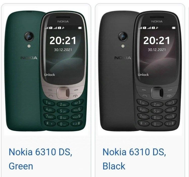 Nokia Yangi 3310, 6310, 6300, 2720, 2660, 150, barcha madelar bor