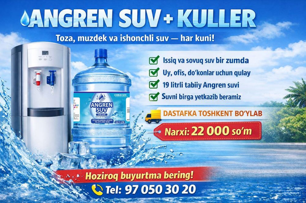 Togʻ Angren suv kuller 5+2