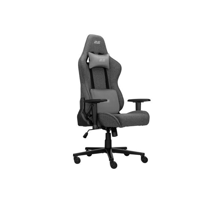 } Кресло 2E GAMING BUSHIDO Lite, ткань, 2D-Armrests, серый тёмный