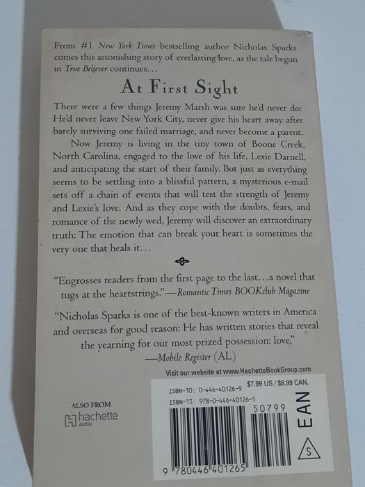 Nicholas Sparks At first sight