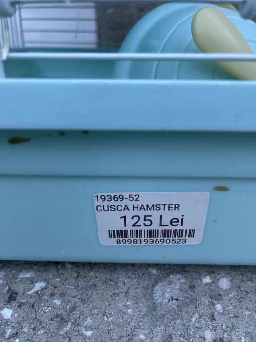 55  cușcă hamster cu două nivele