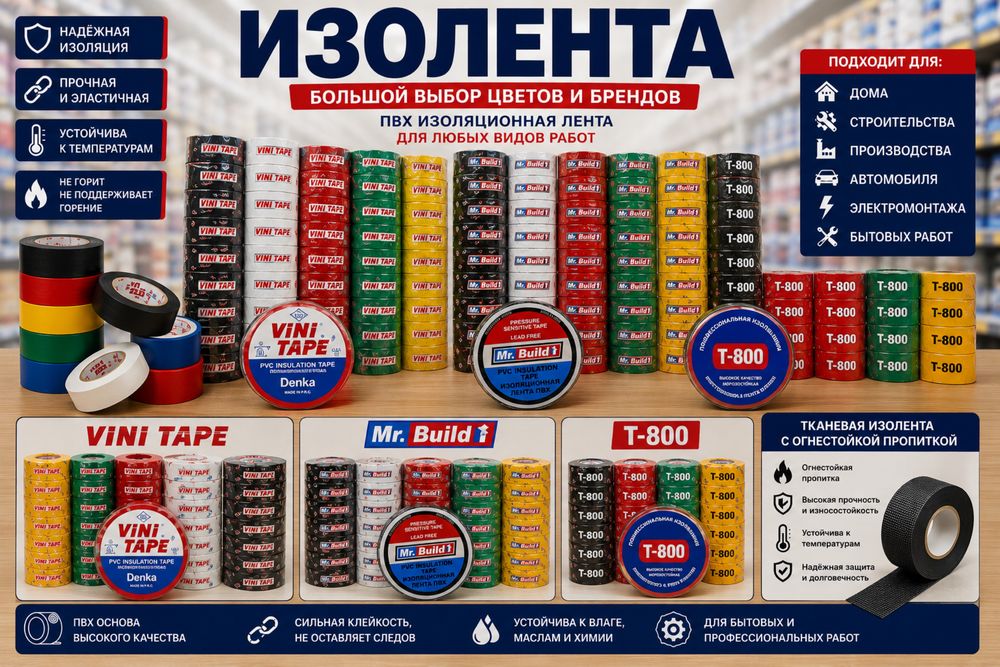 Изолента в Шымкенте оптом и в розницу