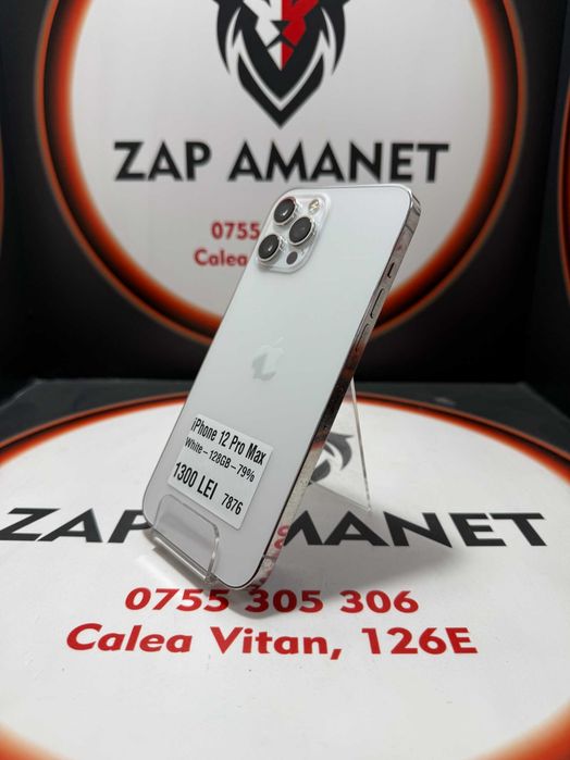 Zap Amanet Vitan - iPhone 12 Pro Max - White - 128Gb - 79%