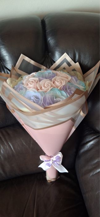 Buchet cu trandafiri din sapun