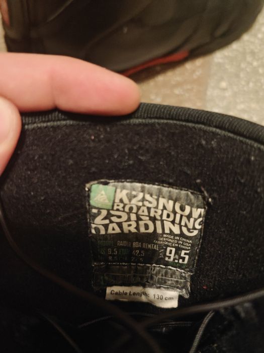 Boots snowboard K2 cu sistem BOA, 27/27,5 cm, funcționali