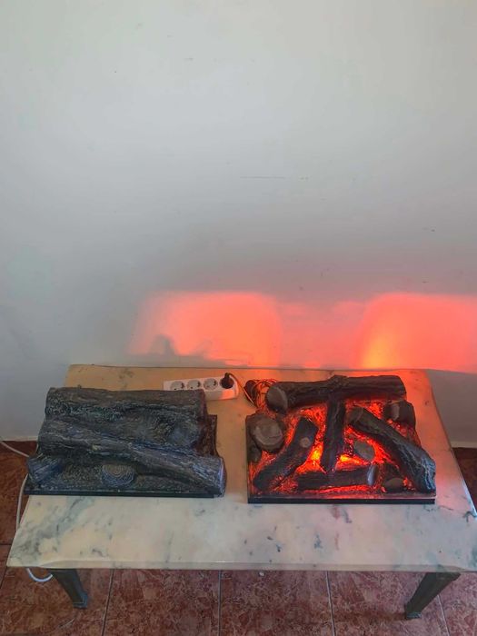 Semineu electric decor
