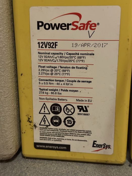 Baterie UPS 12v PowerSafe 92AH stare buna