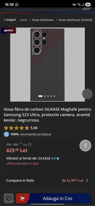 Husa carbon premium Samsung S23 Ultra