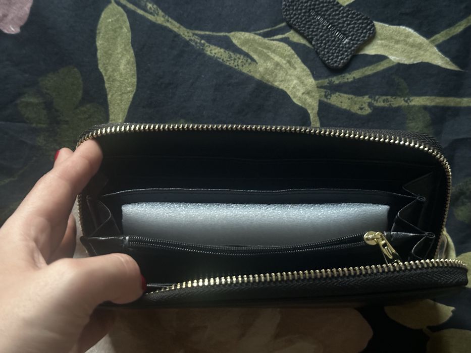 Portofel din piele negru (nou)