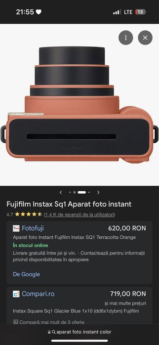 Fujifilm Instax Sq1 Aparat foto instant