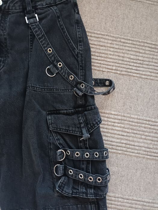 blugi baggy bershka raver marimea 42