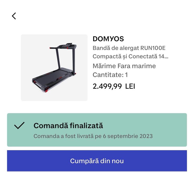 Banda alergat Domyos compacta Run 100E nefolosita