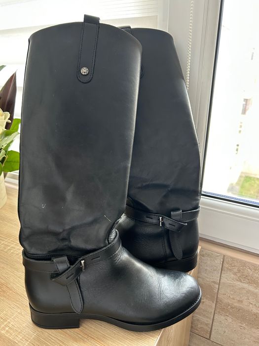 Cizme din piele Massimo Dutti, mărimea 37, stare foarte bună