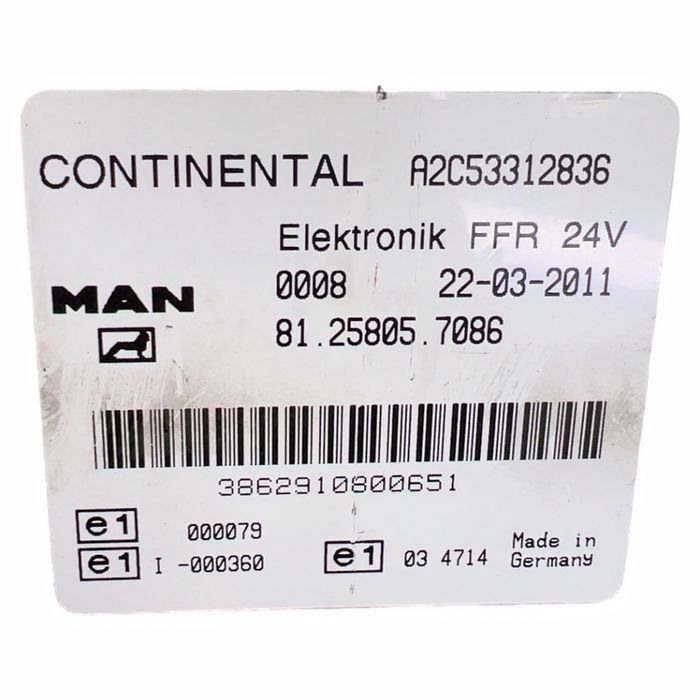 81258057086 Unitatea de Control, FFR MAN,CONTINENTAL MAN