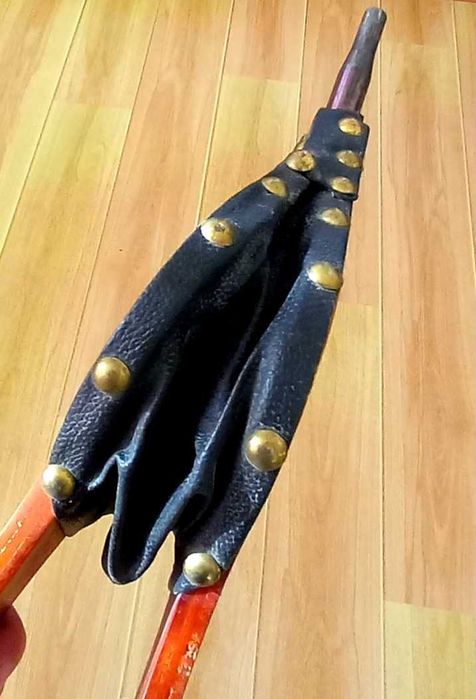 Аксесоари за камина от ковано желязо и духало - естествена кожа и мед