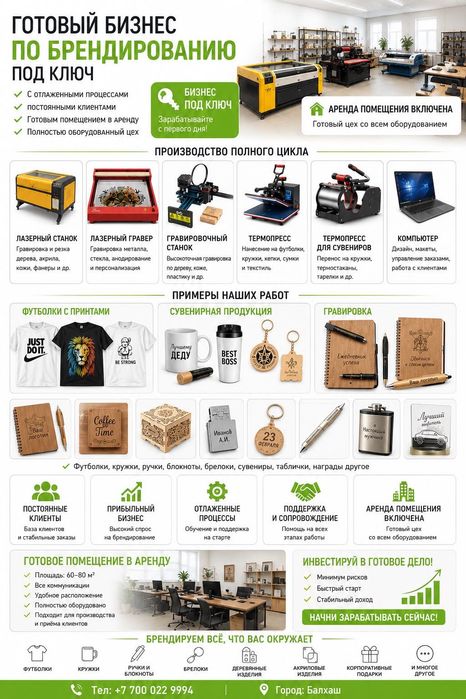 Продается готовый Бизнес Брендирование