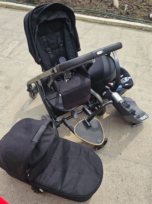 Set Complet Cybex Balios S 3 în 1 + Bază ISOFIX + Kid Board