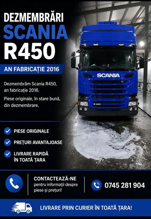 Dezmembrez scania r450 2016