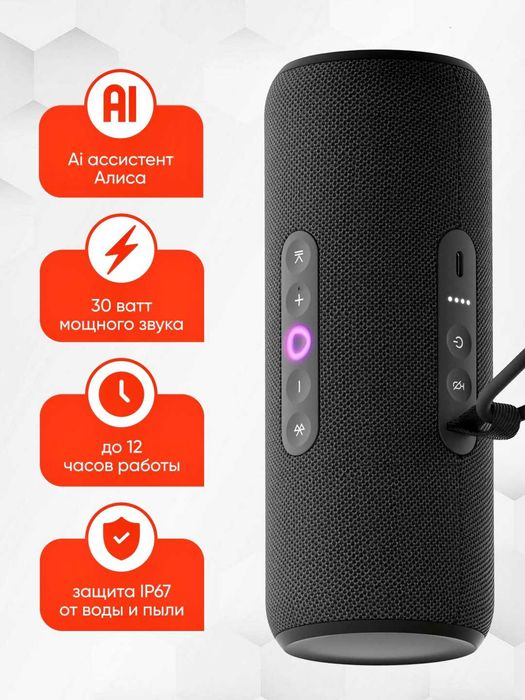 Уличная портативная умная колонка Яндекс Станция Стрит Алисой GPT