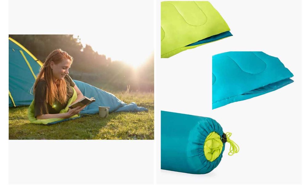 Спальный мешок-198x 66x2 sm для кемпинга 1 кг. Доставка бесплат