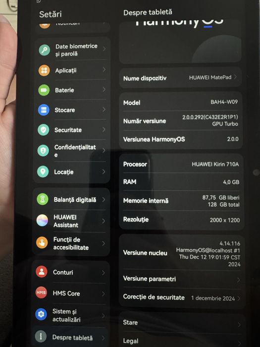Huawei MatePad 10.4 (2022) – 128 GB stare foarte buna