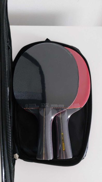 Хилки 2бр за тенис на маса 6 звезди + калъф за тях, дълги дръжки, НОВИ