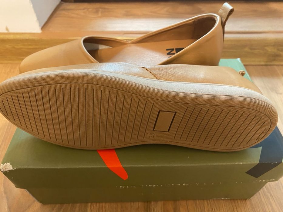 Balerini de damă Bueno Shoes, din piele maronie marimea 38