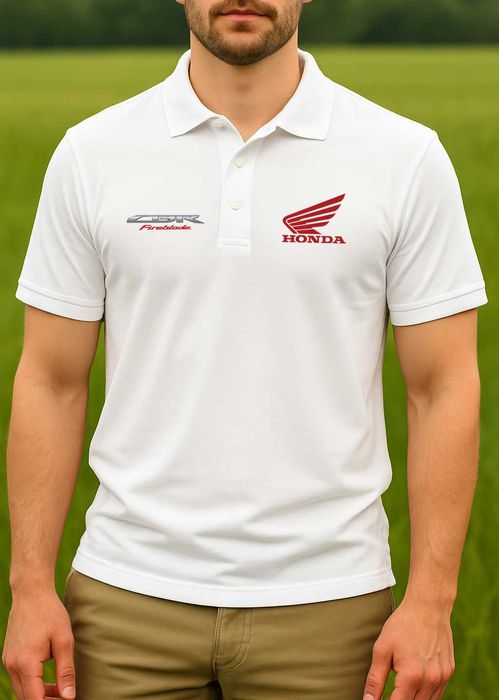Мъжки поло тениски ХОНДА / HONDA, KAWAZAKI, YAMAHA, SUZUKI - 6 цвята!
