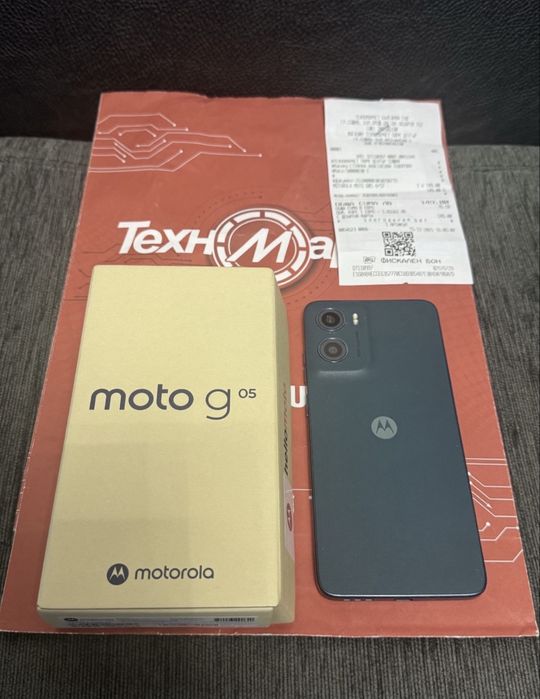 ЧИСТО НОВ 128GB Motorola g05 Техномаркет Гаранция 2027г. Green