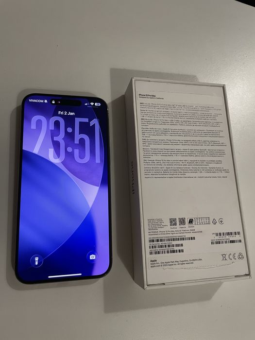 Iphone 15 pro max с гаранция до 08.26г