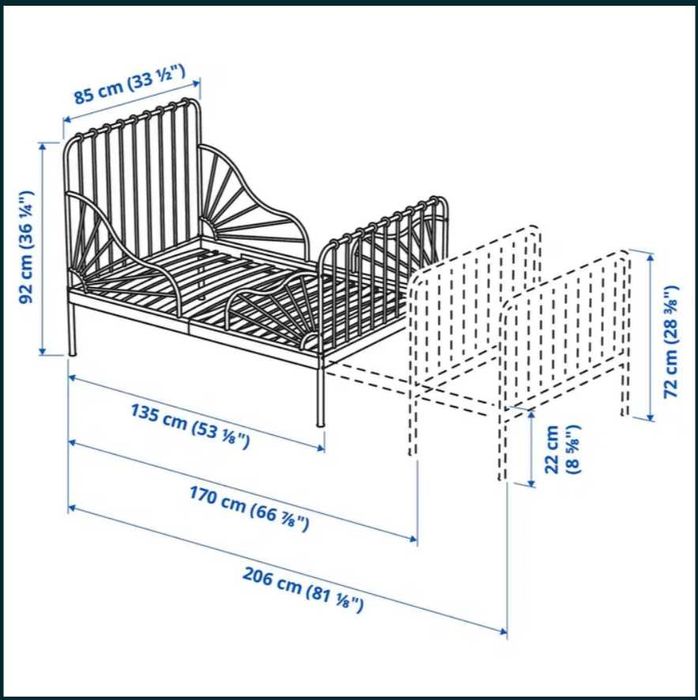 Детско разтегателно легло IKEA MINNEN
