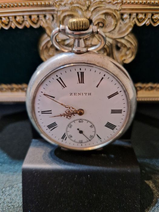 Страхотен антикварен швейцарски джобен часовник ZENITH