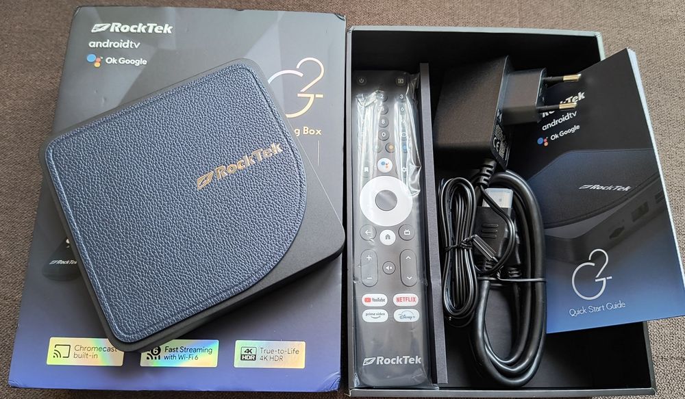 RockTek G2 Streaming Box 4K - 4/64GB - LAN 1000M - USB 3.0