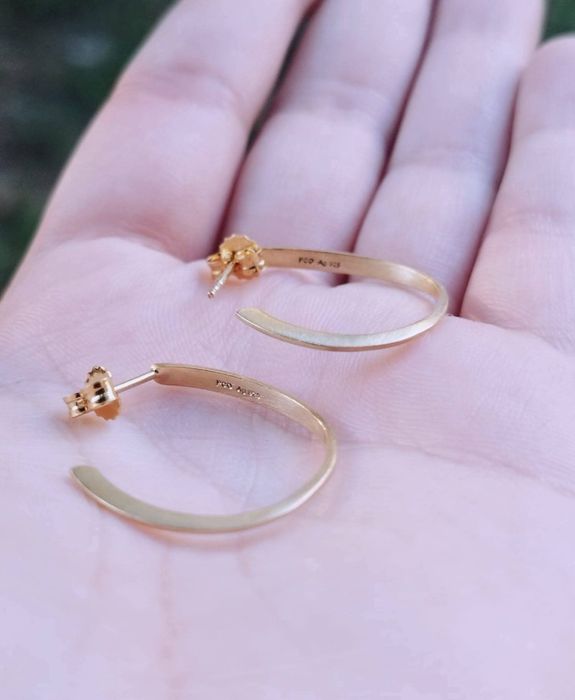 Vechi cercei din argint de 925 placati cu aur, PCO, copii