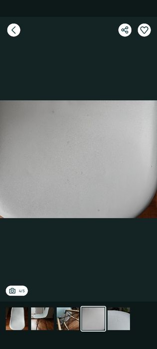 Vând scaun alb Jysk