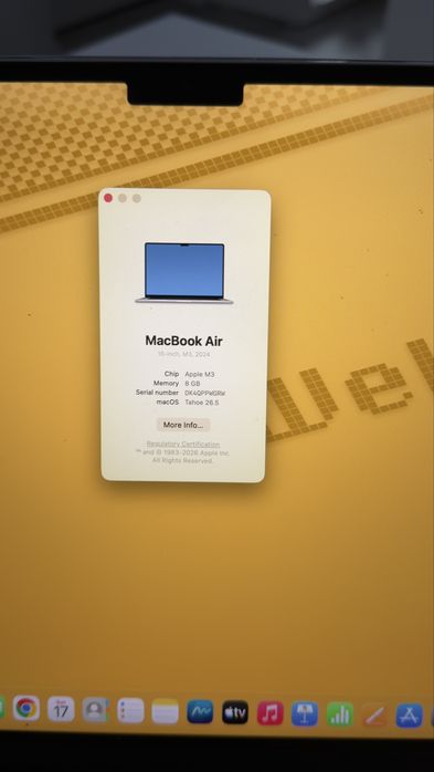 Apple Macbook Air 15’