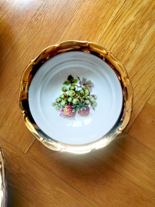 Порцеланов сервиз сет комплект купи златен дизайн Бохемия Чехословакия