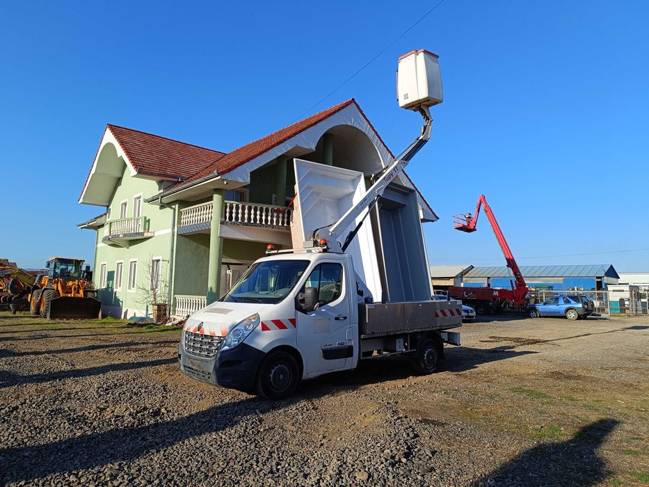 Renault Master 3.5T cu nacelă Topy – înălțime lucru 12 m
