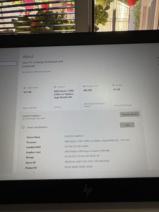 Laptop HP 16Gb Ram