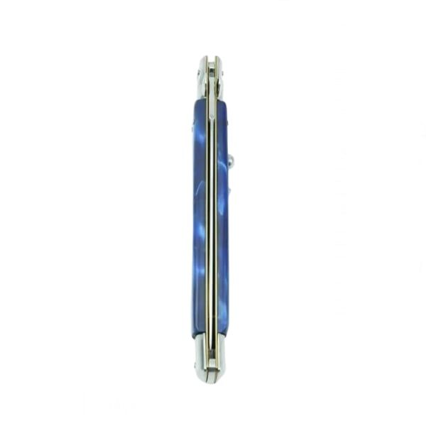 Cuțit automat Blue Marble, lamă stiletto, 33 cm, albastru