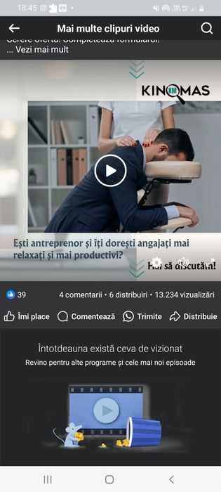 Masaj pe scaun de birou si masaj fohow cu curent