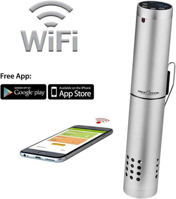 ProfiCook Sous Vide готварска печка WiFi 0C/90C Циркулация 7-8 л/мин
