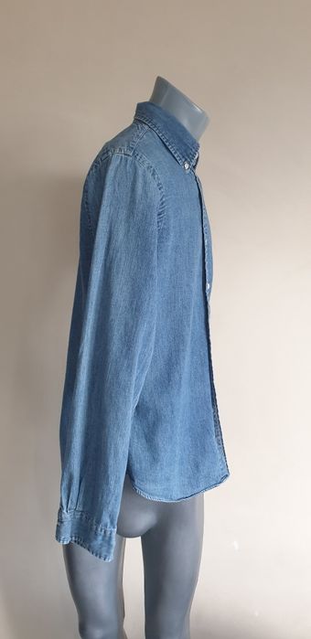 POLO Ralph Lauren Slim Fit Cotton / M ОРИГИНАЛ! Мъжка Дънкова Риза!